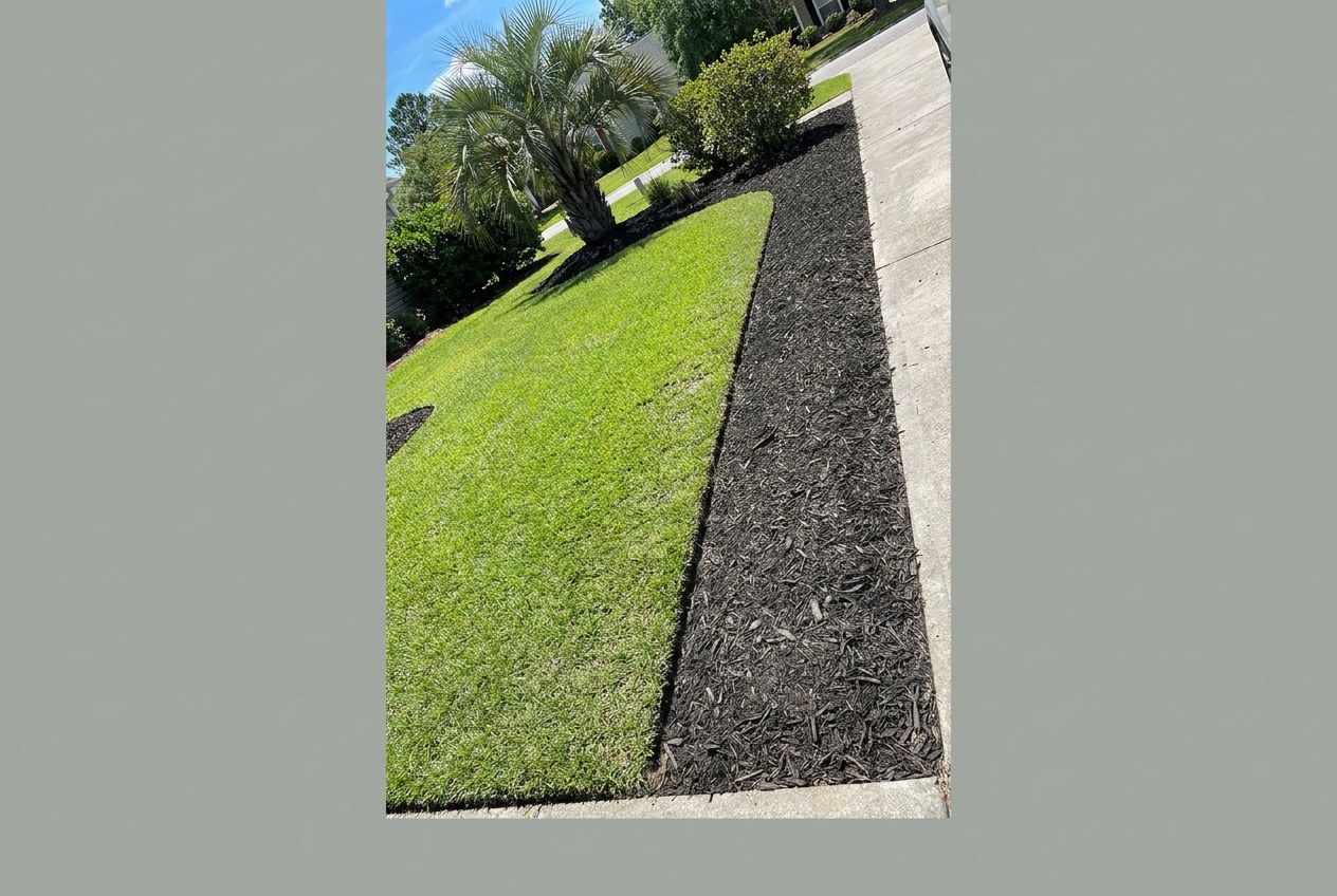 fall mulch depth shrubs vs trees